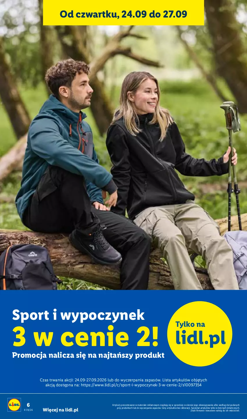 Gazetka promocyjna Lidl - Gazetka ważna od 21.09 do 26.09 - ważna 21.09 do 26.09.2026 - strona 6 - produkty: Por, Sport