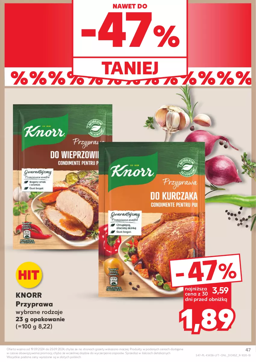 Gazetka promocyjna Kaufland - Gazetka tygodnia - ważna 19.09 do 25.09.2024 - strona 47 - produkty: Dorsz, Knorr