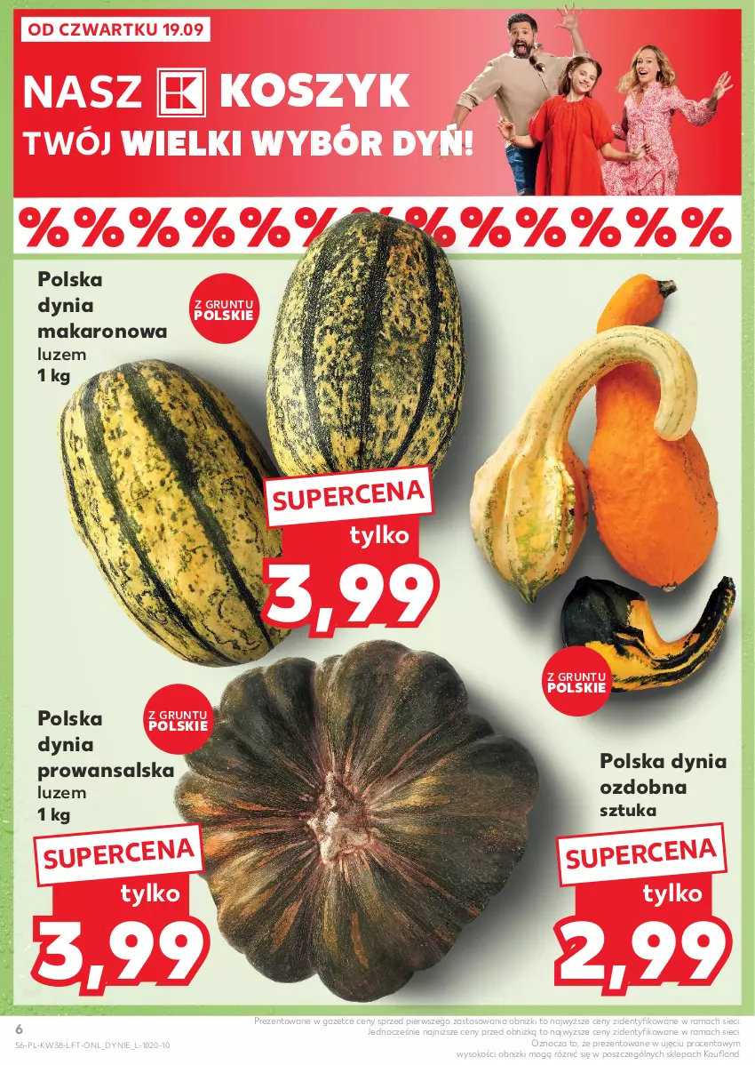 Gazetka promocyjna Kaufland - Gazetka tygodnia - ważna 19.09 do 25.09.2024 - strona 6 - produkty: Grunt, Kosz, Makaron, Rama, Sok