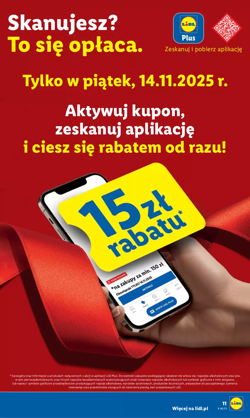 Gazetka promocyjna Lidl - GAZETKA - ważna 13.11 do 15.11.2025 - strona 11 - produkty: Gra, Karmi, Napoje, Znicz