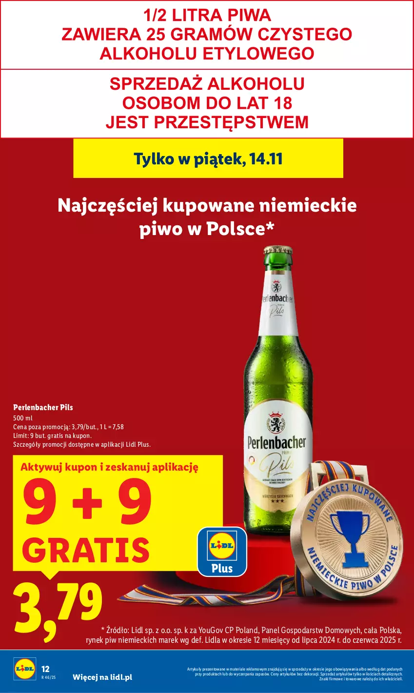 Gazetka promocyjna Lidl - GAZETKA - ważna 13.11 do 15.11.2025 - strona 12 - produkty: Gra, NBA, Piwo