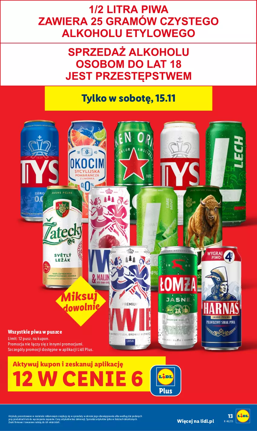 Gazetka promocyjna Lidl - GAZETKA - ważna 13.11 do 15.11.2025 - strona 13 - produkty: Piwa