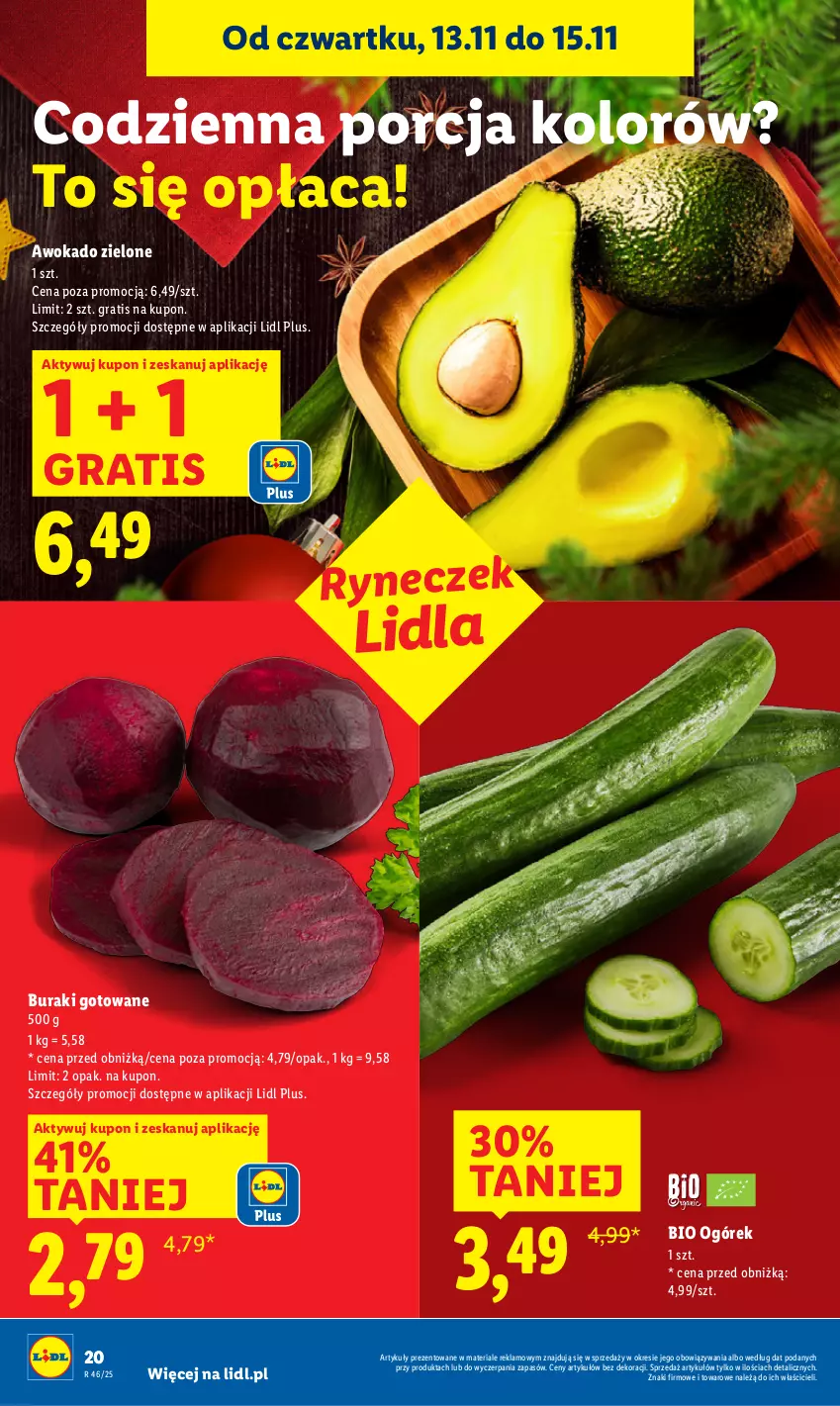 Gazetka promocyjna Lidl - GAZETKA - ważna 13.11 do 15.11.2025 - strona 20 - produkty: Buraki, Gra, Ogórek, Por