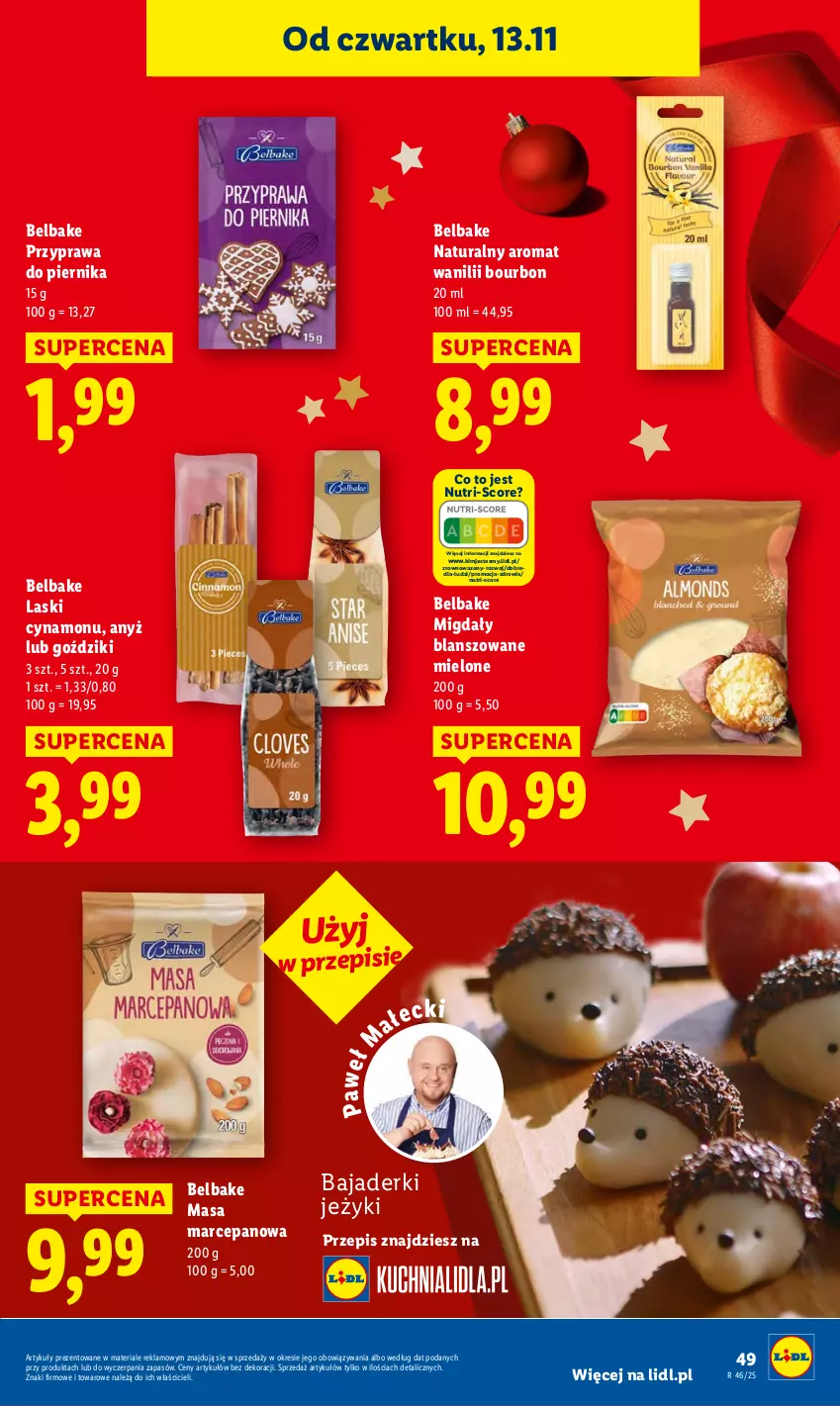 Gazetka promocyjna Lidl - GAZETKA - ważna 13.11 do 15.11.2025 - strona 51 - produkty: Bourbon, Jeżyki, Migdały, Piernik, Wazon