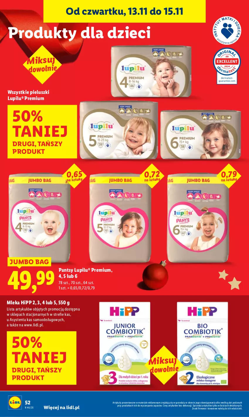Gazetka promocyjna Lidl - GAZETKA - ważna 13.11 do 15.11.2025 - strona 54 - produkty: Dzieci, HiPP, O Bag