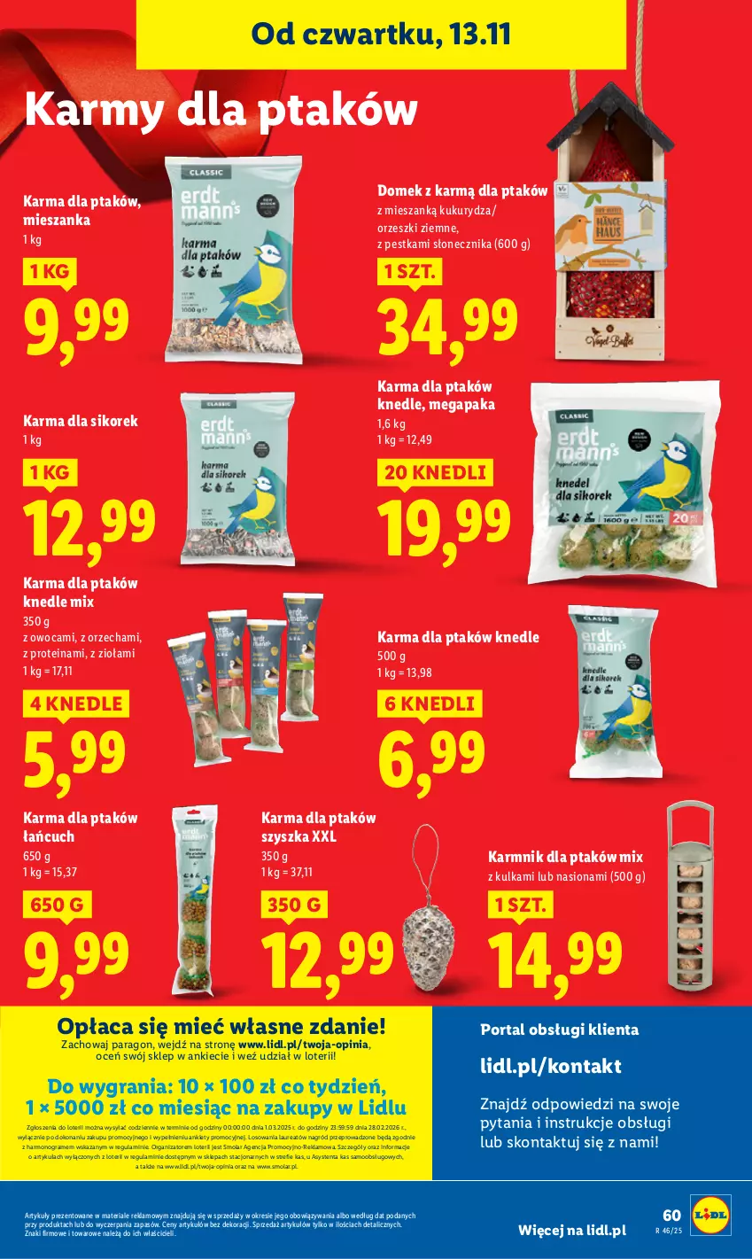 Gazetka promocyjna Lidl - GAZETKA - ważna 13.11 do 15.11.2025 - strona 62 - produkty: Gra, Knedle, Kukurydza, Laur, Mola, Orzeszki, Orzeszki ziemne, Por, Portal