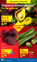 Gazetka promocyjna Lidl - GAZETKA - Gazetka - ważna od 15.11 do 15.11.2025 - strona 20 - produkty: Por, Gra, Ogórek, Buraki