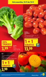 Gazetka promocyjna Lidl - GAZETKA - Gazetka - ważna od 15.11 do 15.11.2025 - strona 21 - produkty: Gra, Kaki, Brokuły, Pomidory