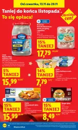 Gazetka promocyjna Lidl - GAZETKA - Gazetka - ważna od 15.11 do 15.11.2025 - strona 28 - produkty: Frosta, Top, Sos, Paluszki rybne, Burger, Krewetki, Lisner
