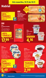 Gazetka promocyjna Lidl - GAZETKA - Gazetka - ważna od 15.11 do 15.11.2025 - strona 30 - produkty: Ser, Mus, Piątnica, Jaja, Jogurt, Kawa, Pilos, Camembert, Czekolada, Gouda
