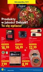 Gazetka promocyjna Lidl - GAZETKA - Gazetka - ważna od 15.11 do 15.11.2025 - strona 32 - produkty: Ser, Salami, Brie, Carpaccio, Pesto, Bazyl, Kawior