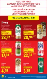 Gazetka promocyjna Lidl - GAZETKA - Gazetka - ważna od 15.11 do 15.11.2025 - strona 48 - produkty: Piwa, Kasztelan, Kozel