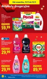 Gazetka promocyjna Lidl - GAZETKA - Gazetka - ważna od 15.11 do 15.11.2025 - strona 60 - produkty: Płyn do prania, Coccolino, Persil, Perwoll, Fairy, Zmywarki, Kapsułki do prania, Fa