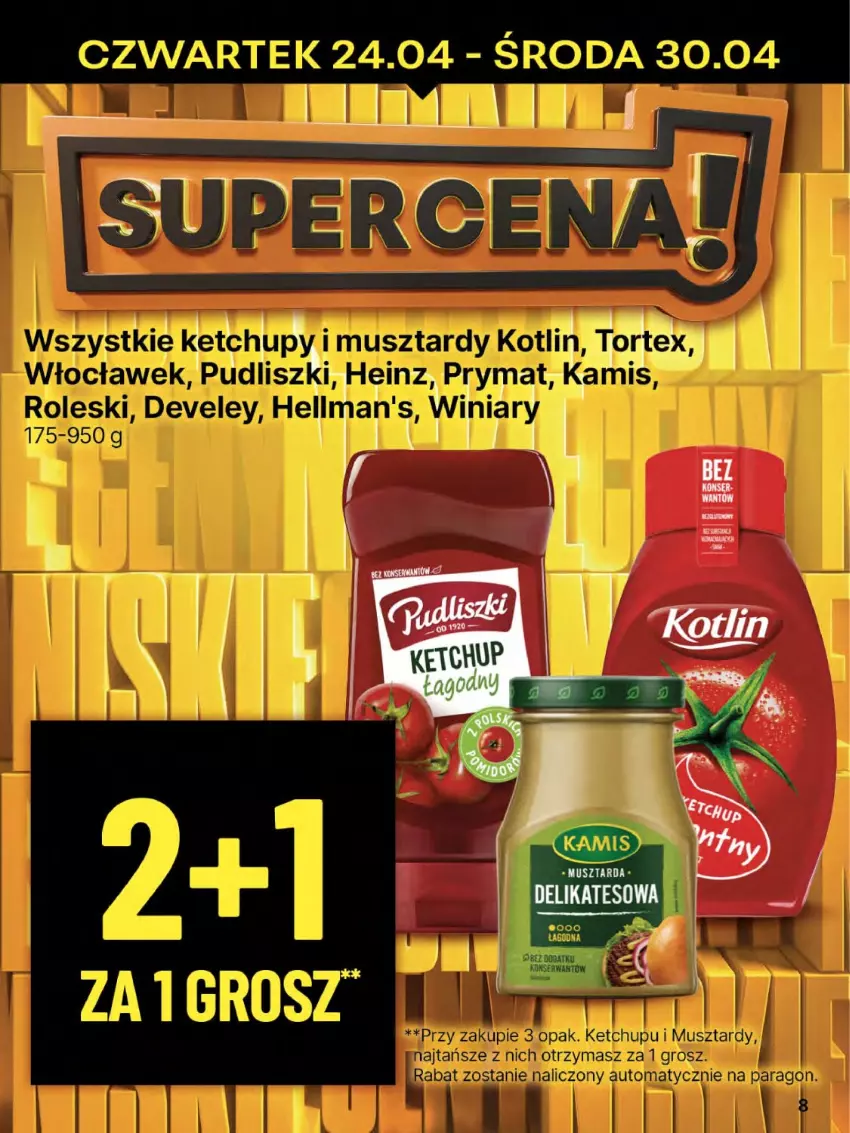 Gazetka promocyjna Delikatesy Centrum - Franczyza DC17 Czwartek - ważna 24.04 do 30.04.2025 - strona 8 - produkty: Mus, Musztarda