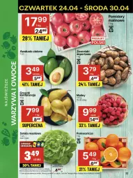 Gazetka promocyjna Delikatesy Centrum - Franczyza DC17 Czwartek - Gazetka - ważna od 30.04 do 30.04.2025 - strona 22 - produkty: Rum, Por, Sałata masłowa, Ziemniaki, Pomarańcze, Sałat, Maliny, Masło, Pomidory