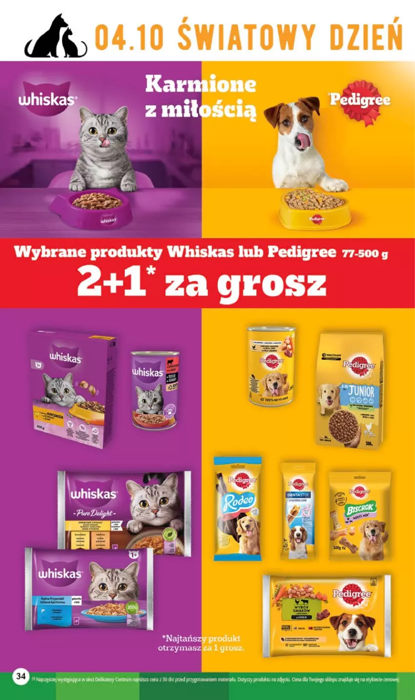 Gazetka promocyjna Delikatesy Centrum - Gazetka DC38 czw-sr - ważna 28.09 do 04.10.2023 - strona 34 - produkty: Whiskas