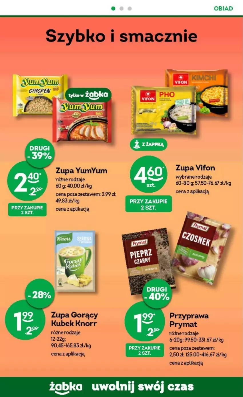 Gazetka promocyjna Żabka - ważna 13.09 do 19.09.2023 - strona 35 - produkty: Knorr, Kubek, Prymat, Zupa