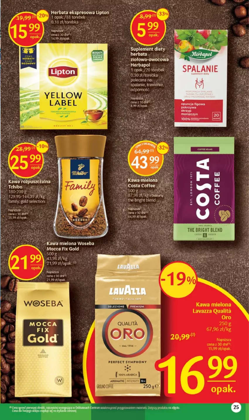 Gazetka promocyjna Delikatesy Centrum - Gazetka DC23-23 - ważna 15.06 do 21.06.2023 - strona 25 - produkty: BIC, Body, Herbata, Kawa, Lipton, Mocca Fix Gold, Pur, Torebka