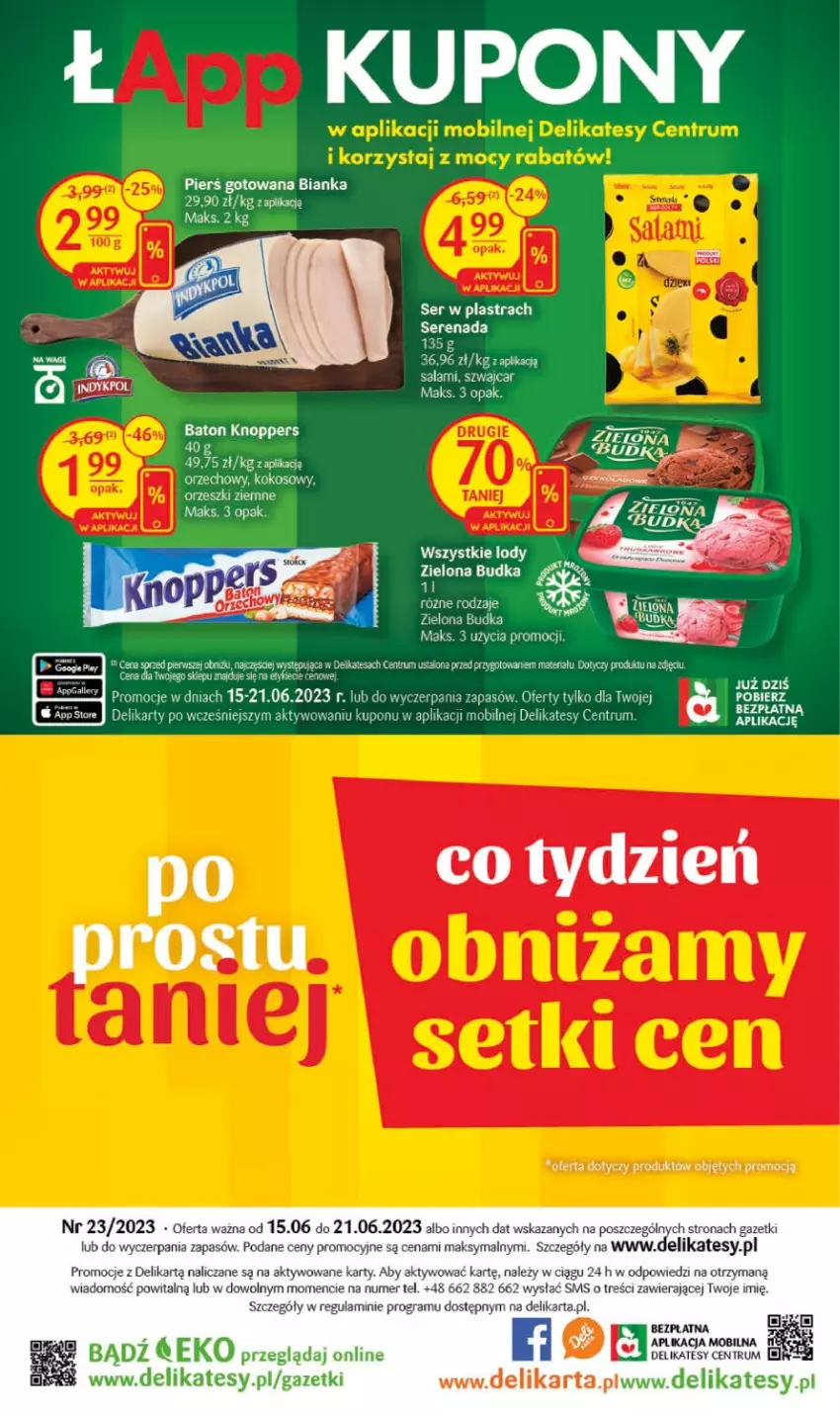 Gazetka promocyjna Delikatesy Centrum - Gazetka DC23-23 - ważna 15.06 do 21.06.2023 - strona 32 - produkty: Bianka, Gra, Kokos, LG, Mobil, Orzeszki, Orzeszki ziemne, Rum, Salami, Ser, Zielona Budka