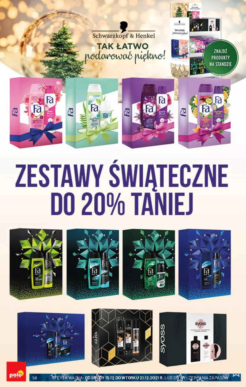 Gazetka promocyjna PoloMarket - Gazetka pomocyjna - ważna 15.12 do 21.12.2021 - strona 58 - produkty: Schwarzkopf