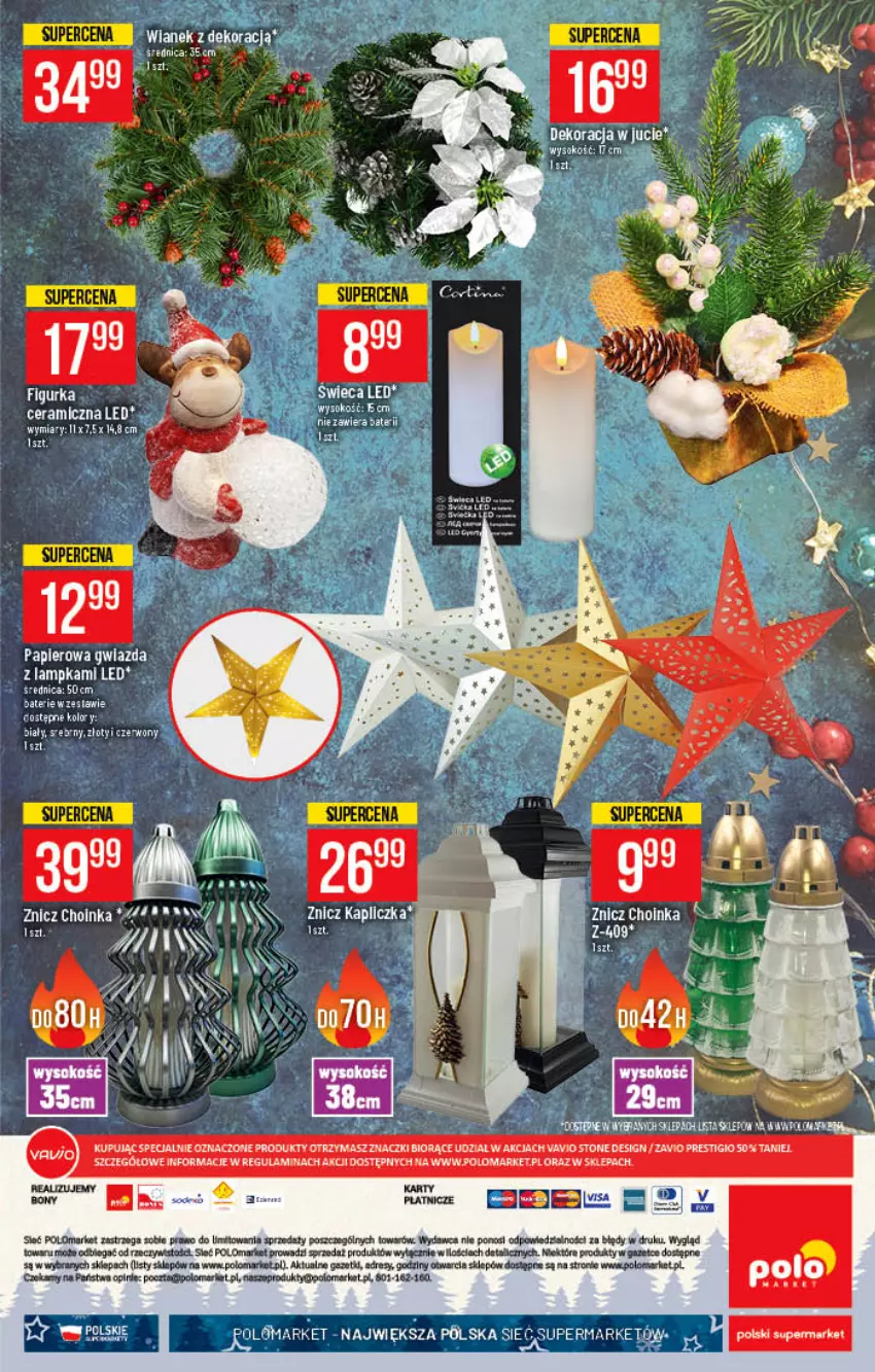 Gazetka promocyjna PoloMarket - Gazetka pomocyjna - ważna 15.12 do 21.12.2021 - strona 65 - produkty: Choinka, Dres, Figurka ceramiczna, Gwiazda, HP, Inka, Papier, Sok, Znicz