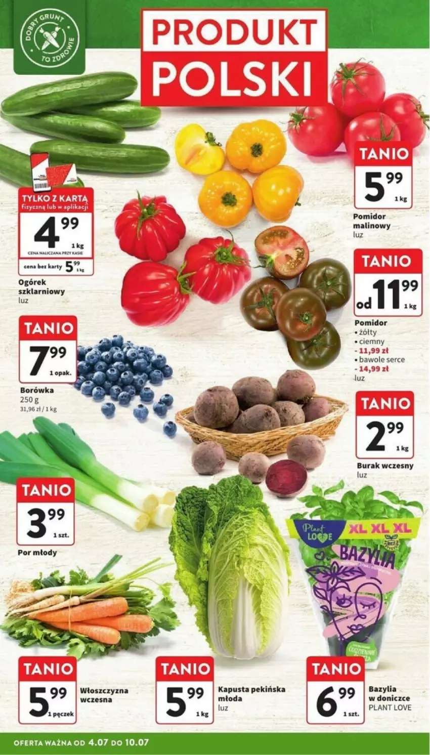 Gazetka promocyjna Intermarche - ważna 04.07 do 10.07.2024 - strona 39 - produkty: Bazyl, Bazylia, Borówka, Ogórek, Ser