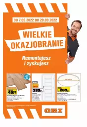 Gazetka promocyjna Obi - Gazetka OBI - Gazetka - ważna od 20.09 do 20.09.2022 - strona 1 - produkty: Plafon, Skrzydło drzwiowe, Plafon LED, Mars, Drzwi