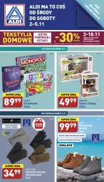 Gazetka promocyjna Aldi - Zaplanuj zakupy wcześniej - Gazetka - ważna od 05.11 do 05.11.2022 - strona 1 - produkty: Gra, Buty, Hasbro