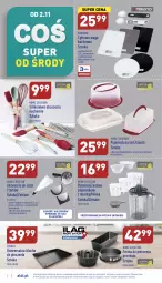 Gazetka promocyjna Aldi - Zaplanuj zakupy wcześniej - Gazetka - ważna od 05.11 do 05.11.2022 - strona 5 - produkty: Piec, Dzbanek, Cukier, Pojemnik, Forma do pieczenia, Sitko, Blacha do pieczenia, Waga, Miska