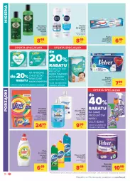 Gazetka promocyjna Carrefour - Gazetka Market - Gazetka - ważna od 24.07 do 24.07.2021 - strona 10 - produkty: Domestos, Por, Coccolino, Do mycia naczyń, Pampers, Papier, Pieluchy, Aquafresh, Pasta do zębów, Pianka do golenia, Cillit Bang, Płyn do mycia naczyń, Papier toaletowy, Velvet, Vizir, Płyn do płukania, Ręcznik, Chusteczki, Szampon, Płyn do wc, Fairy, Płyn do mycia, Kapsułki do prania, Nivea, Fa