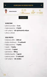 Gazetka promocyjna Lidl - KATALOG DELUXE I BELBAKE - Gazetka - ważna od 31.12 do 31.12.2021 - strona 28 - produkty: Kurczak, Sos, Sól, Por, Bulion, Czosnek, Lion, Pesto, Pieprz, Mąka, Bazyl, Oliwa z oliwek, Bazylia, Mąka pszenna, Parmezan, Lanki, Masło