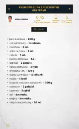 Gazetka promocyjna Lidl - KATALOG DELUXE I BELBAKE - Gazetka - ważna od 31.12 do 31.12.2021 - strona 32 - produkty: Piec, Kurczak, Cebula, Sól, Ryż, Por, Zupa, Bulion, Czosnek, Lion, Pieprz, Szklanka, Seler naciowy, Olej słonecznikowy, Parmezan, Natka pietruszki, Lanki, Masło, Olej, Szpinak
