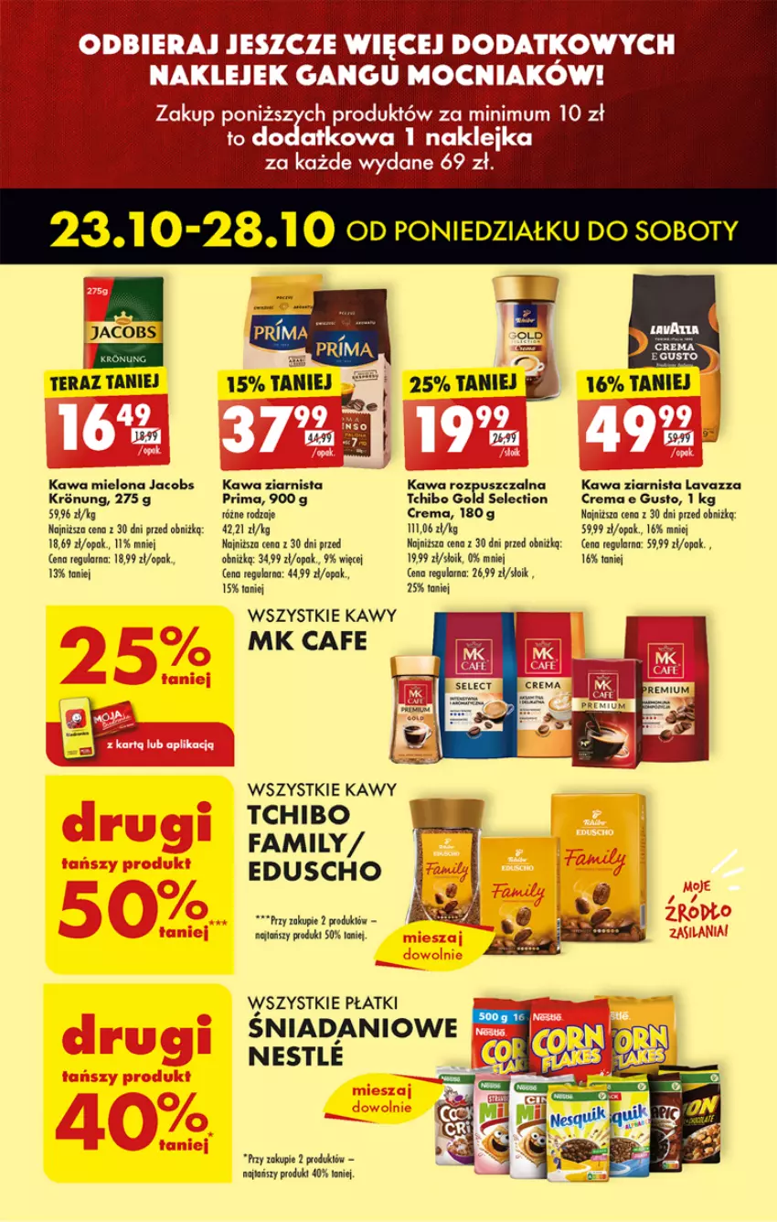 Gazetka promocyjna Biedronka - Od poniedzialku - ważna 23.10 do 28.10.2023 - strona 33 - produkty: Danio, Fa, Jacobs, Kawa, Kawa mielona, Kawa rozpuszczalna, Kawa ziarnista, Lavazza, Prima, Tchibo, Tchibo Family, Tera