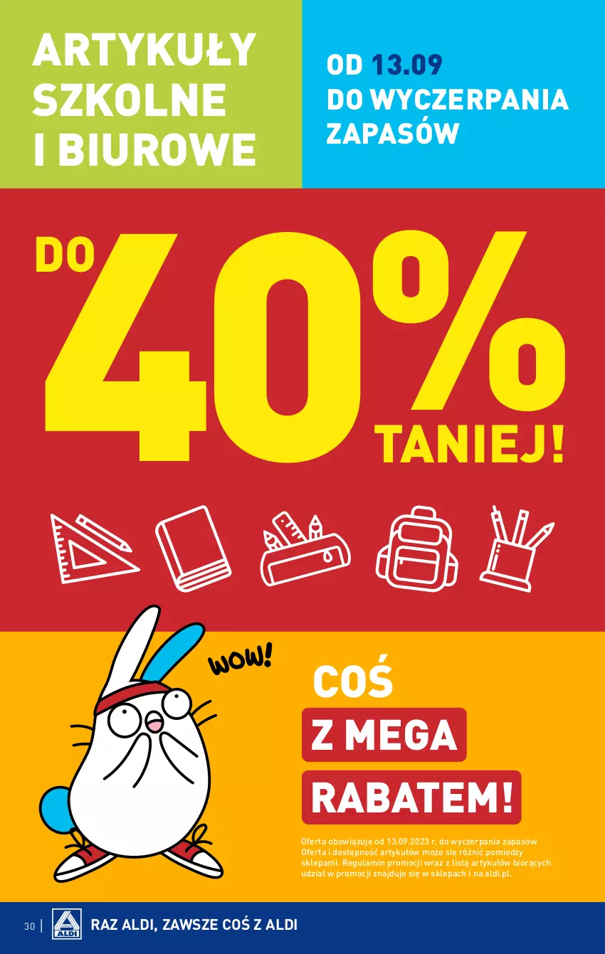 Gazetka promocyjna Aldi - Pełna oferta - ważna 11.09 do 16.09.2023 - strona 30 - produkty: Biuro