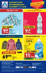 Gazetka promocyjna Aldi - Pełna oferta - Gazetka - ważna od 16.09 do 16.09.2023 - strona 40 - produkty: Por, Kurtka, O nas, Silan, Płyn do płukania, Woda mineralna, Biuro, Woda, Cisowianka, Michałki, Fa