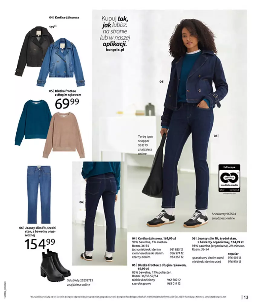 Gazetka promocyjna Bonprix - MODA, KTÓRA INSPIRUJE NA NOWO - ważna 19.02 do 09.03.2026 - strona 15 - produkty: Biurka, Fa, Gra, Granat, Kurtka, Mus