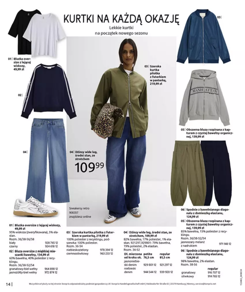 Gazetka promocyjna Bonprix - MODA, KTÓRA INSPIRUJE NA NOWO - ważna 19.02 do 09.03.2026 - strona 16 - produkty: Fa, Gra, Kurtka, Rum, Spodnie, Tera