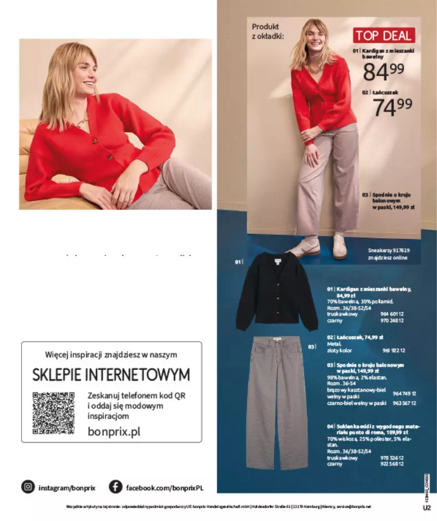 Gazetka promocyjna Bonprix - MODA, KTÓRA INSPIRUJE NA NOWO - ważna 19.02 do 09.03.2026 - strona 2 - produkty: Fa, Gra, Telefon