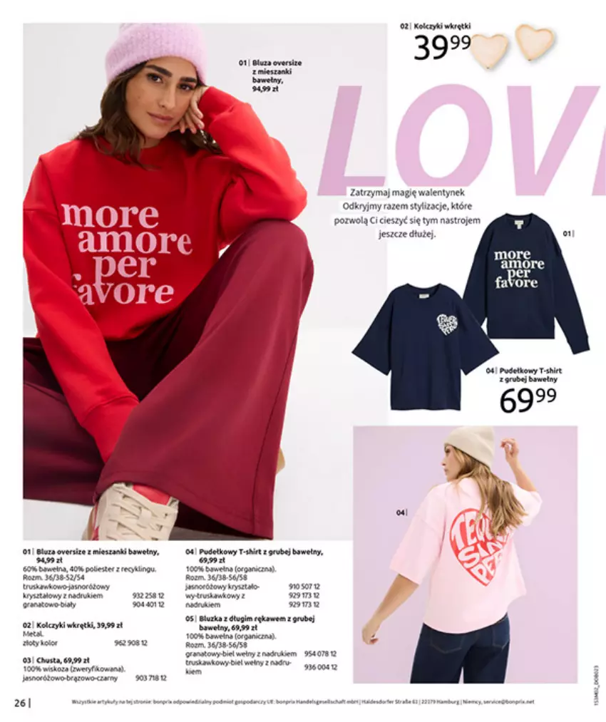 Gazetka promocyjna Bonprix - MODA, KTÓRA INSPIRUJE NA NOWO - ważna 19.02 do 09.03.2026 - strona 28 - produkty: Fa, Gra, Granat, Kawa, Kolczyki, Por, Wkręt