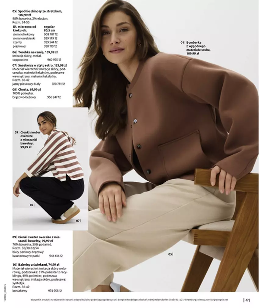 Gazetka promocyjna Bonprix - MODA, KTÓRA INSPIRUJE NA NOWO - ważna 19.02 do 09.03.2026 - strona 43 - produkty: Ba!, Baleriny, Fa, HP, Torebka, Wełna