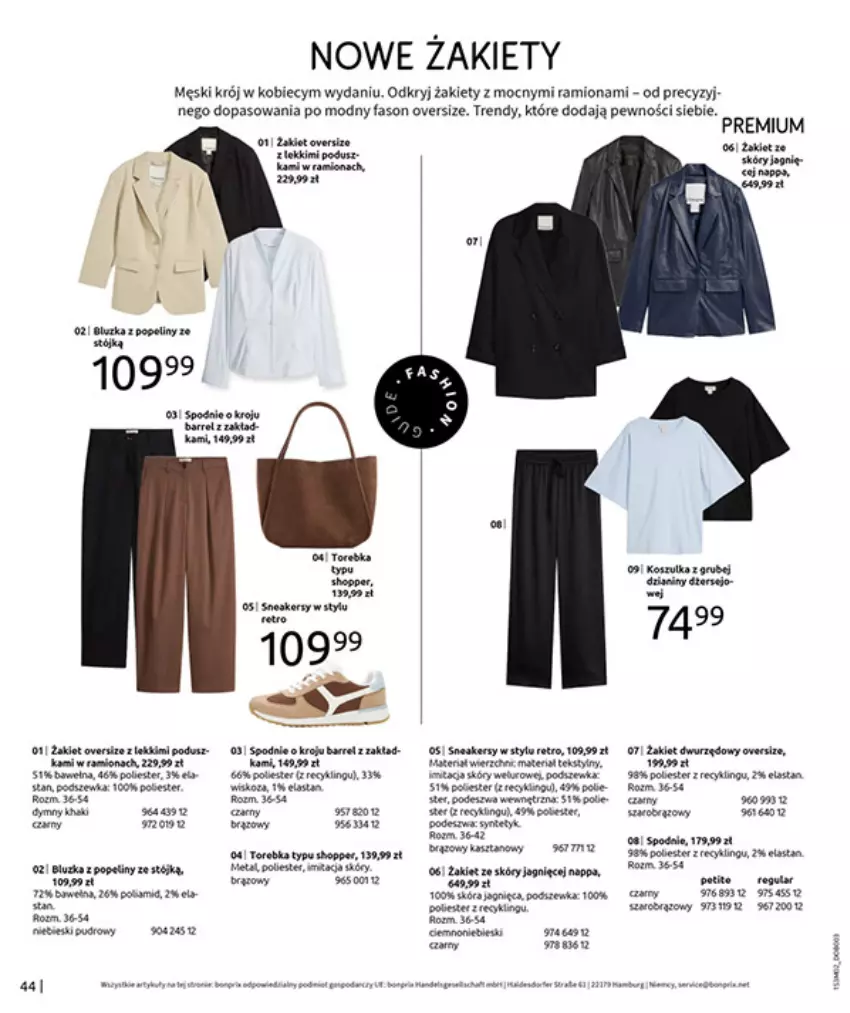 Gazetka promocyjna Bonprix - MODA, KTÓRA INSPIRUJE NA NOWO - ważna 19.02 do 09.03.2026 - strona 46 - produkty: Fa, LG, Spodnie, Torebka, Waga