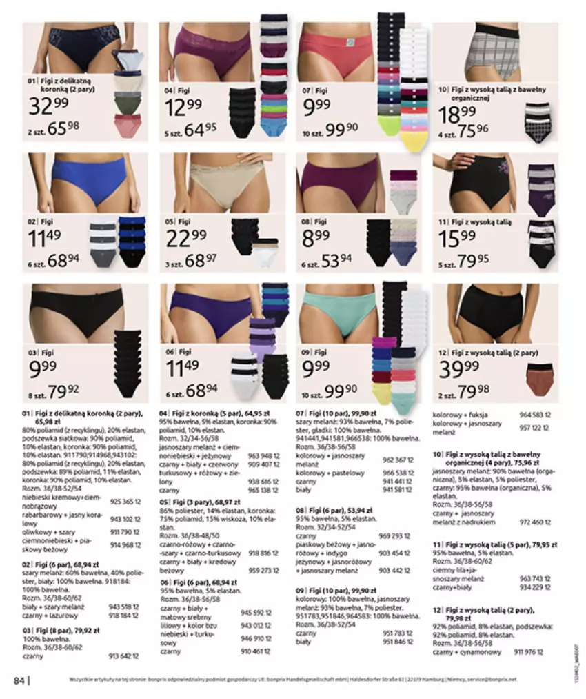 Gazetka promocyjna Bonprix - MODA, KTÓRA INSPIRUJE NA NOWO - ważna 19.02 do 09.03.2026 - strona 86 - produkty: Fa, Figi, LEGO, Miód, Sok, Taft, Top, Wełna