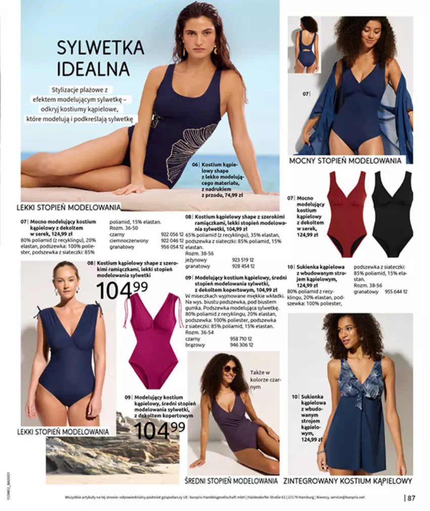 Gazetka promocyjna Bonprix - MODA, KTÓRA INSPIRUJE NA NOWO - ważna 19.02 do 09.03.2026 - strona 89 - produkty: Fa, Gin, Gra, Granat, Kostium, Moda, Por, Tera, Top