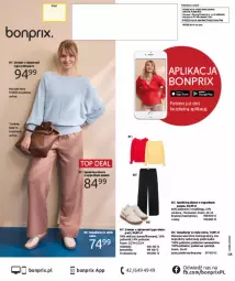 Gazetka promocyjna Bonprix - MODA, KTÓRA INSPIRUJE NA NOWO - Gazetka - ważna od 09.03 do 09.03.2026 - strona 100 - produkty: Sweter, Top, Por, Kawa, Kolczyki, Spodnie, Fa