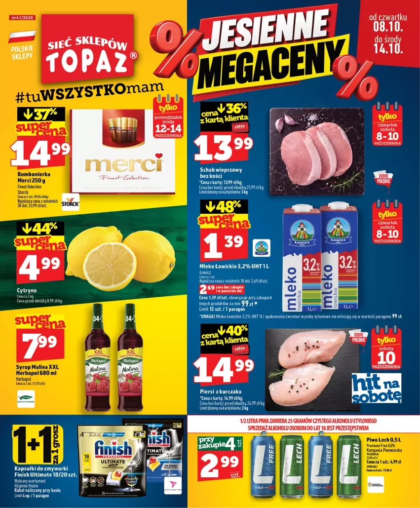Gazetka promocyjna Topaz - Gazetka - ważna 08.10 do 14.10.2026 - strona 1 - produkty: Gra, Piwa, Top
