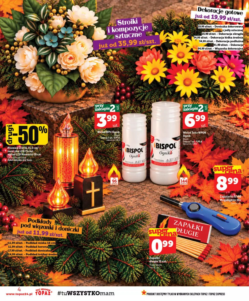 Gazetka promocyjna Topaz - Gazetka - ważna 08.10 do 14.10.2026 - strona 4 - produkty: BIC, Top, Toyo
