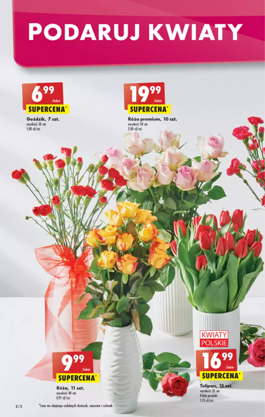 Gazetka promocyjna Biedronka - W tym tygodniu - ważna 07.03 do 12.03.2022 - strona 2 - produkty: Róża, Sok, Tulipan, Wazon