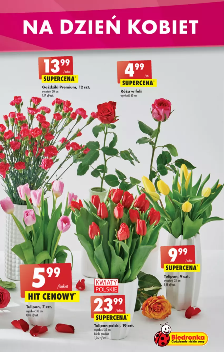 Gazetka promocyjna Biedronka - W tym tygodniu - ważna 07.03 do 12.03.2022 - strona 3 - produkty: Róża, Tulipan