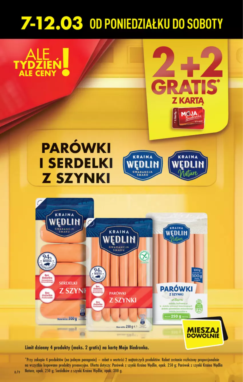 Gazetka promocyjna Biedronka - W tym tygodniu - ważna 07.03 do 12.03.2022 - strona 8 - produkty: Gra, Parówki, Por, Ser, Serdelki