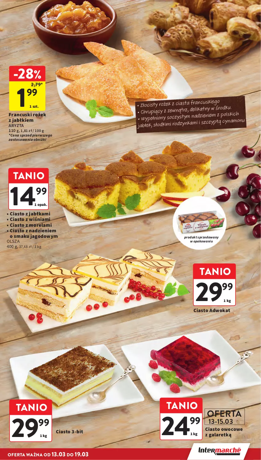 Gazetka promocyjna Intermarche - Gazetka promocyjna - ważna 13.03 do 19.03.2025 - strona 23 - produkty: Ciasto z jabłkami, Gala, Jabłka, Morela